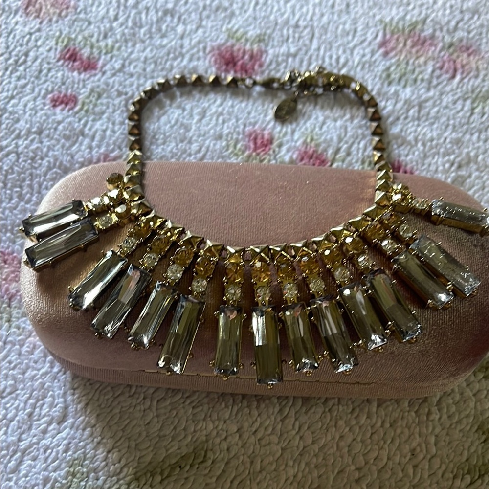Elegant Gold and Silver Statement Necklace
